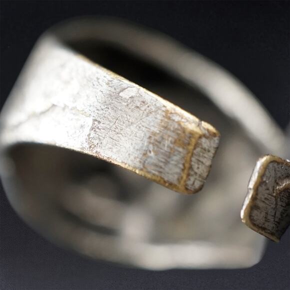 Goth Biker Lion Head Statement Ring Silver Tone Adjustable Open Band Size 9–9.5f - Picture 8 of 12